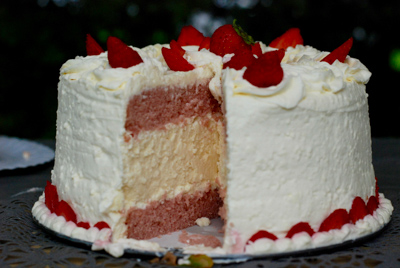 Annie de Jong - aardbeien en cheesecake taart